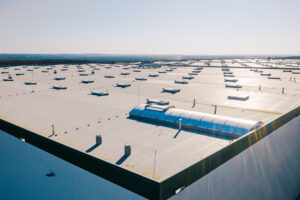 Large Roof Of Factory With Roof Ventilators